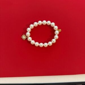 BudhaGirl STAR BRIGHT PEARL BEADED BRACELET one size